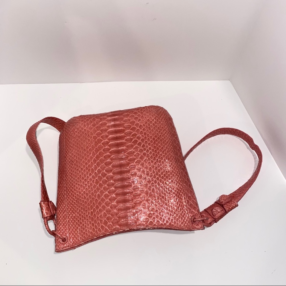 Nancy Gonzalez Python Leather Shoulder Bag $2295 - image 2